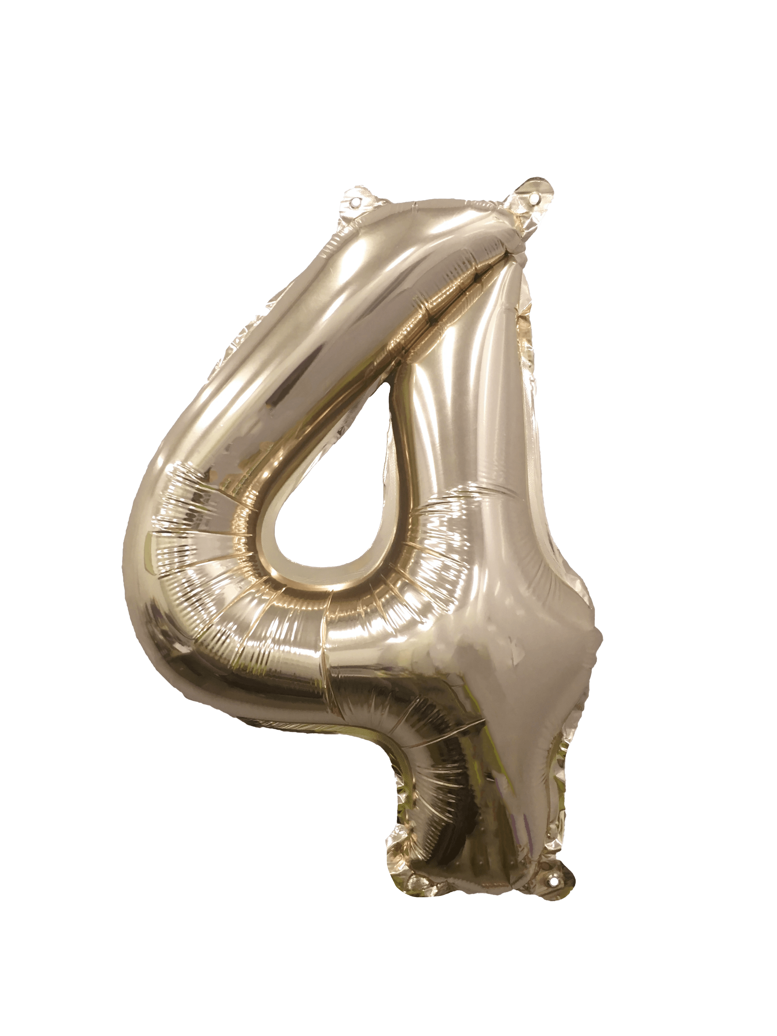 32" Ellie's Brand Mylar (Gold) Number 4 - Single Pack 